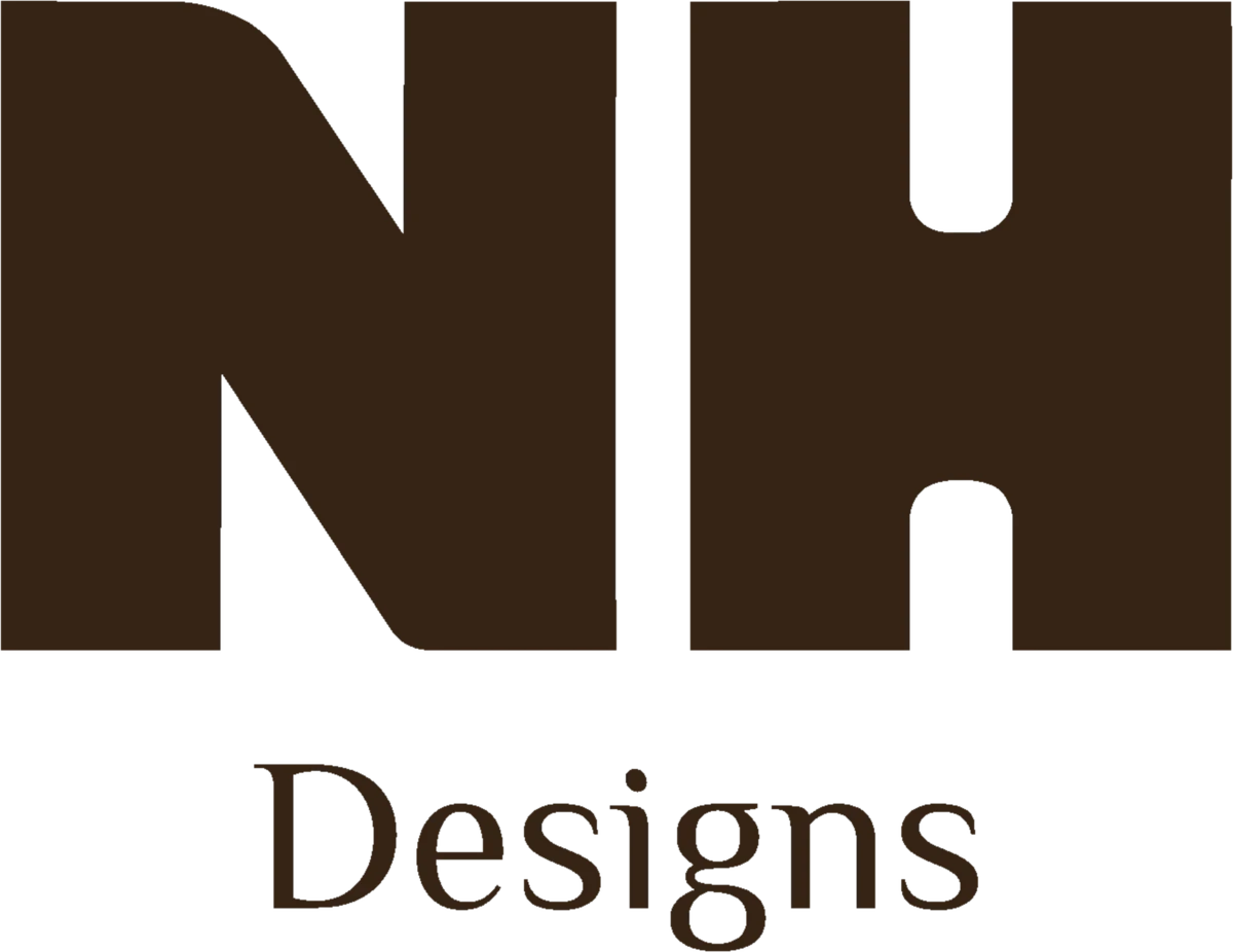 شعار NH Designs الكامل بالشوكولاتة الداكنة