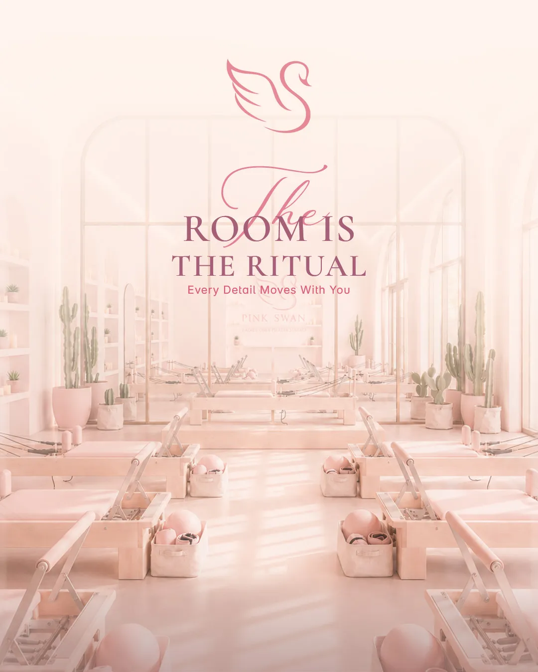 'The room is the ritual' — every detail moves with you